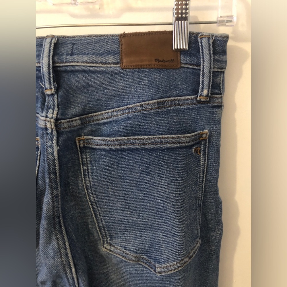 Madewell The Perfect Vintage Crop Jean High Rise Medium Wash Blue Size 28 - Picture 6 of 9